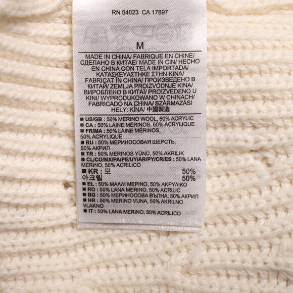 Banana Republic Italian Yarn Merino Wool Turtleneck Sweater Cream Size M - Picture 7 of 10